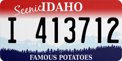 ID license plate I413712