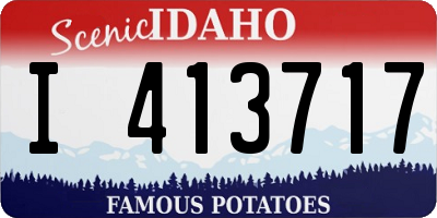 ID license plate I413717