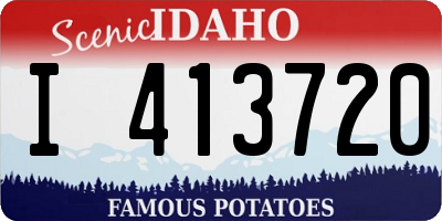 ID license plate I413720