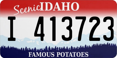 ID license plate I413723