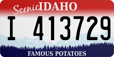 ID license plate I413729