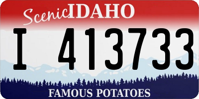 ID license plate I413733