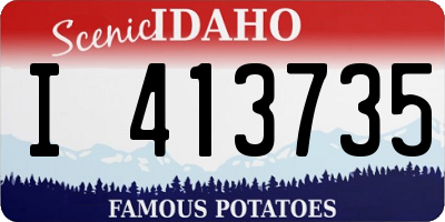ID license plate I413735