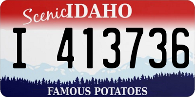 ID license plate I413736