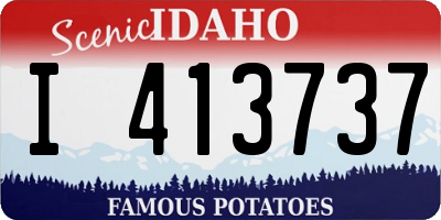 ID license plate I413737