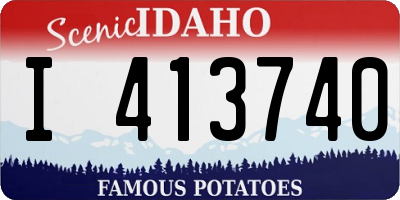 ID license plate I413740
