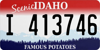 ID license plate I413746