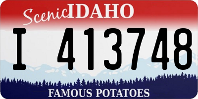 ID license plate I413748