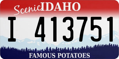 ID license plate I413751