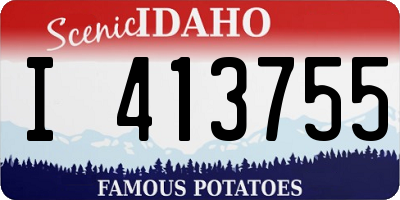 ID license plate I413755
