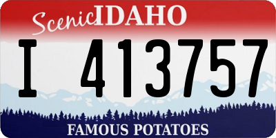 ID license plate I413757