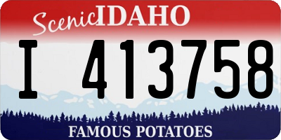 ID license plate I413758