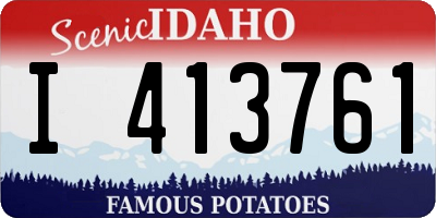 ID license plate I413761