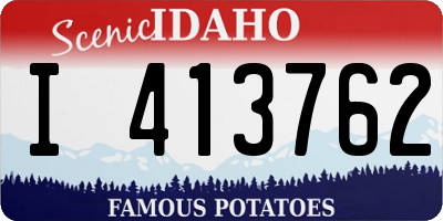 ID license plate I413762