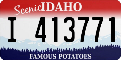 ID license plate I413771
