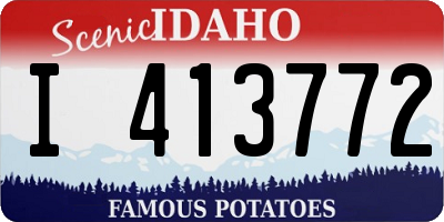 ID license plate I413772