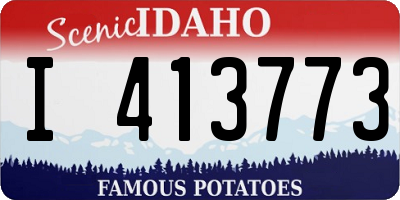 ID license plate I413773
