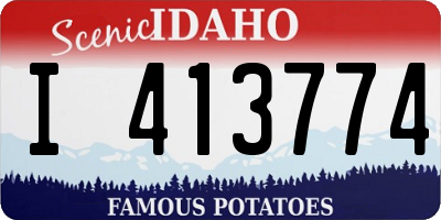 ID license plate I413774