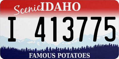 ID license plate I413775
