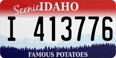 ID license plate I413776