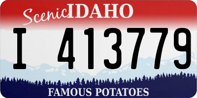 ID license plate I413779
