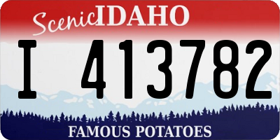 ID license plate I413782