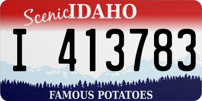 ID license plate I413783
