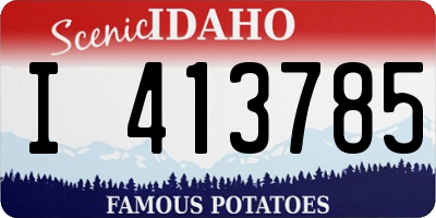 ID license plate I413785