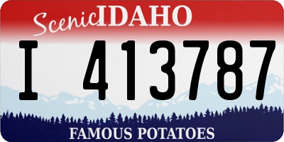 ID license plate I413787