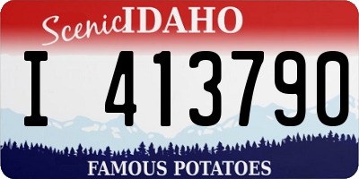 ID license plate I413790