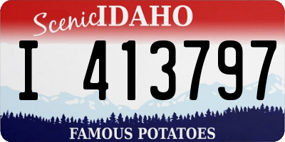 ID license plate I413797