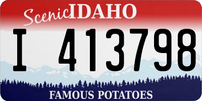 ID license plate I413798