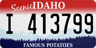 ID license plate I413799