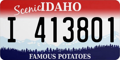 ID license plate I413801