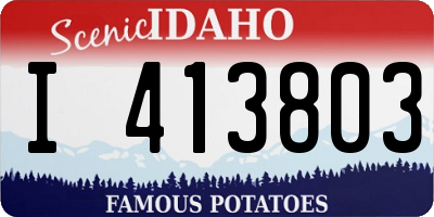 ID license plate I413803