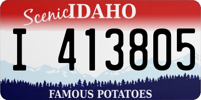 ID license plate I413805
