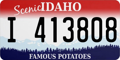 ID license plate I413808