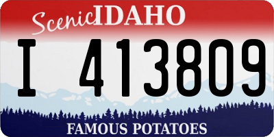 ID license plate I413809