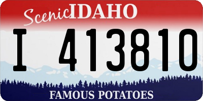 ID license plate I413810
