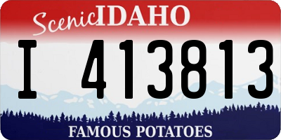 ID license plate I413813