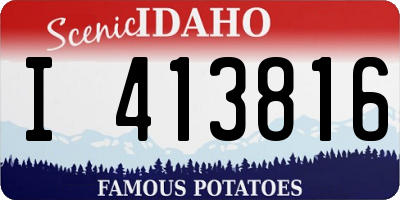 ID license plate I413816