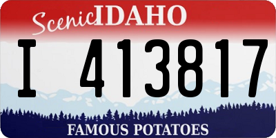 ID license plate I413817