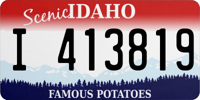 ID license plate I413819