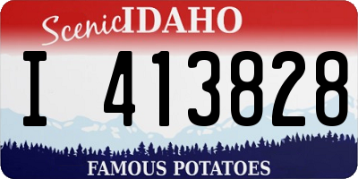 ID license plate I413828