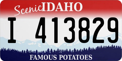 ID license plate I413829