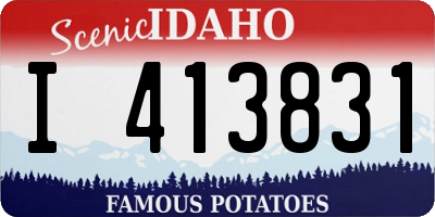 ID license plate I413831