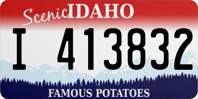 ID license plate I413832