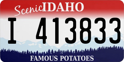 ID license plate I413833