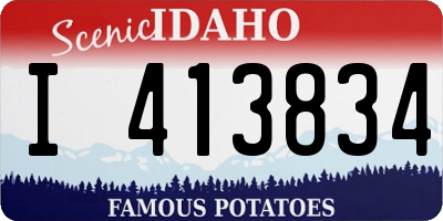 ID license plate I413834