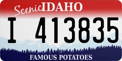 ID license plate I413835
